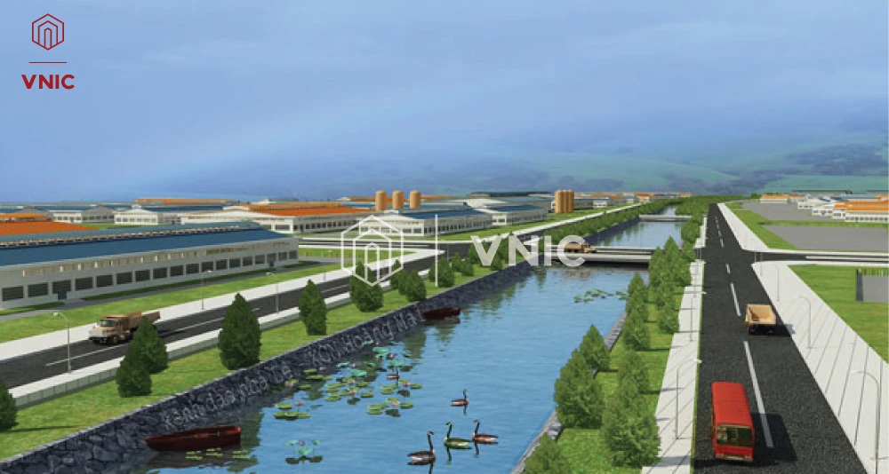 Hệ thống cơ sở hạ tầng khu công nghiệp Hoàng Mai