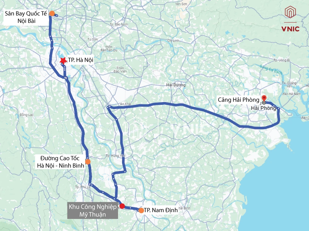 Kết nối giao thông của khu công nghiệp Mỹ Thuận