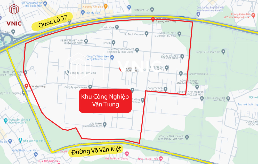 Khu công nghiệp Vân Trung - Bắc Giang