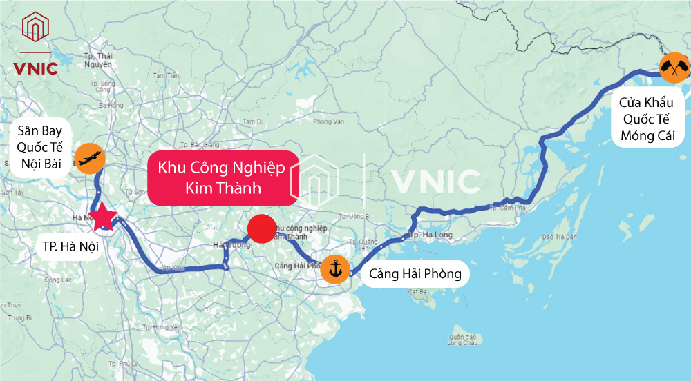 Kết nối giao thông của Khu công nghiệp Kim Thành Hải Dương