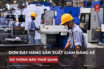 Đơn đặt hàng sản xuất giảm đáng kể do thông báo thuế quan