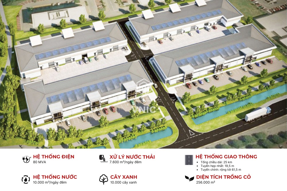 KCN Gilimex được chia thành 2 phân khu A và B, với tổng vốn đầu tư hơn 2.600 tỷ đồng