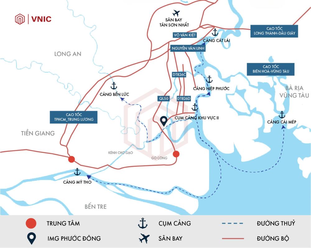 Khu công nghiệp Phước Đông có vị trí chiến lược, phù hợp với doanh nghiệp trong lĩnh vực xuất nhập khẩu, sản xuất