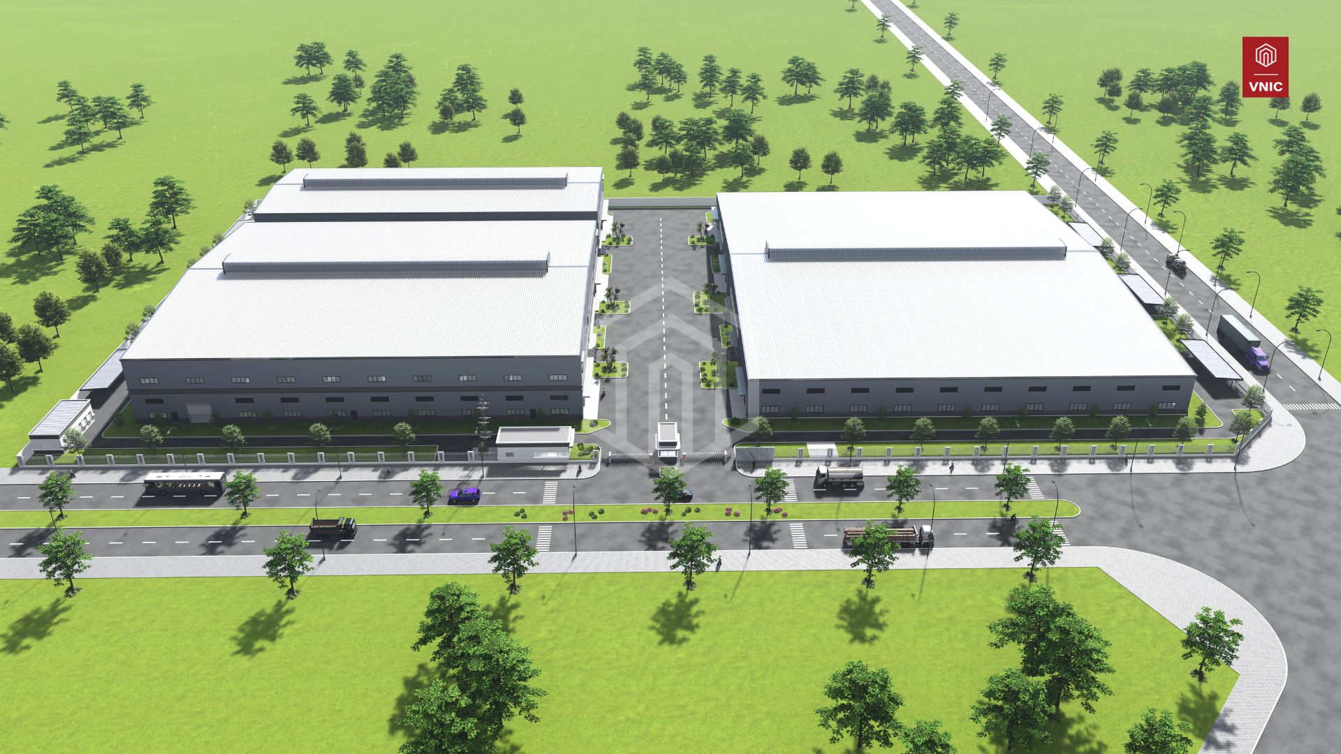 Toàn cảnh dự án Nhà xưởng xây sẵn VNIC Global Base