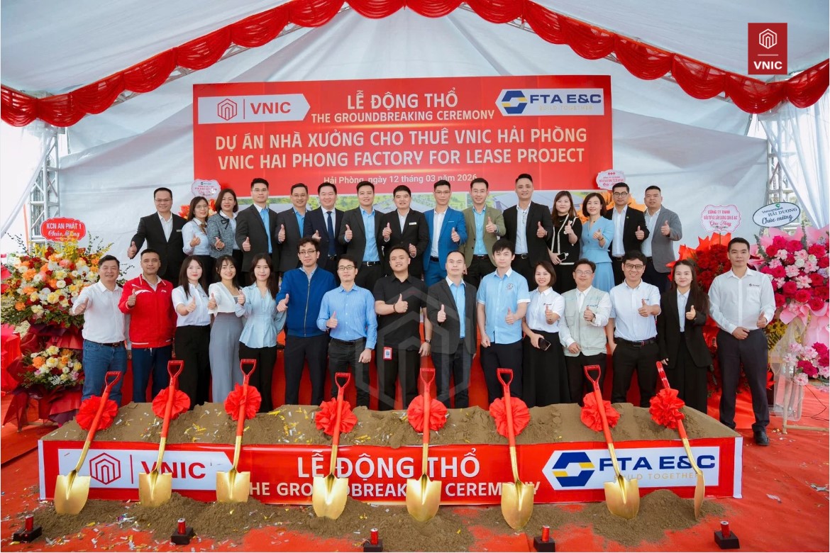 Khởi công Dự án nhà xưởng xây sẵn VNIC Hải Phòng